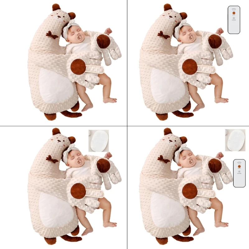Y1QF Baby Patter Infant Butt Patter for Sleep Cartoon Bear Patting Sleeping Toy Toddler Startle Prevention Patting Hand