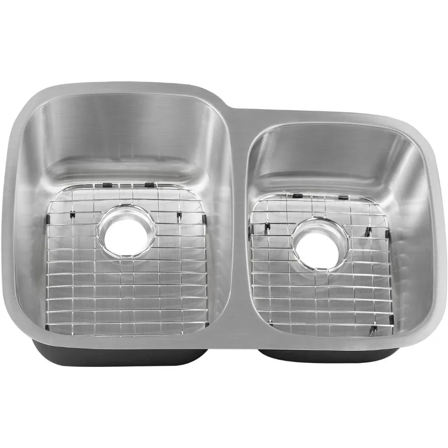 Undermount Single or Double Bowl 16 Gauge Stainless Steel Kitchen Sink with Multiple Size Options Including 30inch 31inch and 3