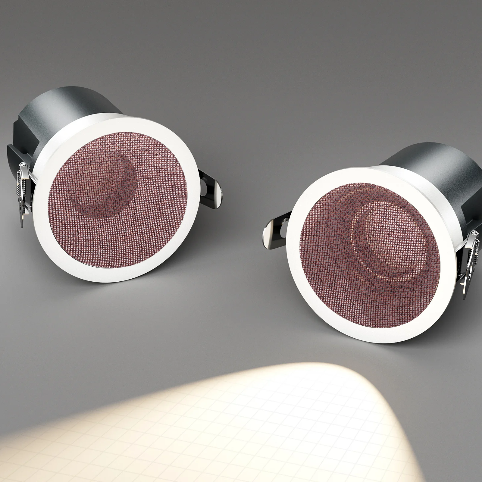 2 قطعة غطاء مصباح مستدير الناشر مصنوعة من مادة النسيج الناعمة لأضواء الثريا حاجز إضاءة معلق للمنزل متجر مقهى #1