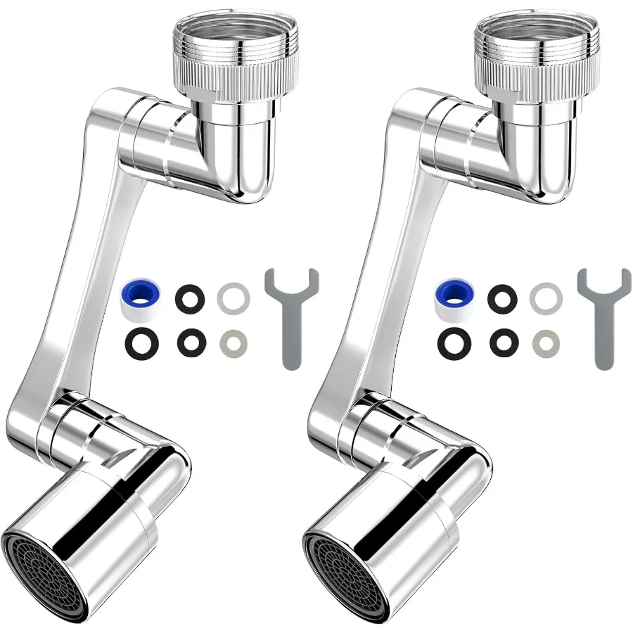 

1080 Swivel Faucet Extender Heavy Duty Rotating Sink Extension with Universal Swivel Multifunctional Robotic Arm Design Rotatin