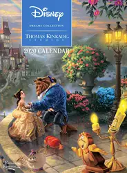 5D malowanie diamentowe Thomas Kinkade studia: kolekcja Disney Dreams 2020 pamiętnik mozaika do dekoracji domu z haftem krzyżowym zestaw do szycia