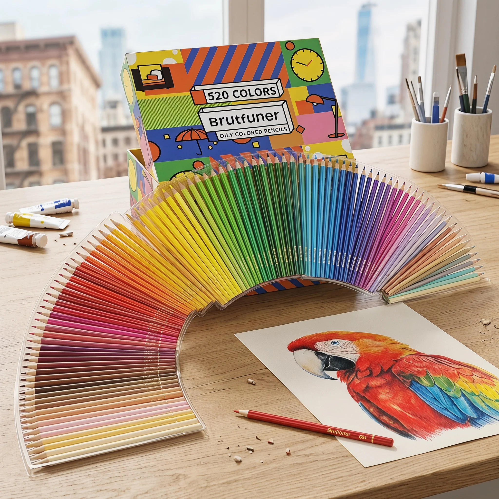48/72/120/180/260/520 Colored Pencils Oil Pencils Soft Core Color Pencil Set Ideal for Adult Coloring Books Kids Artists