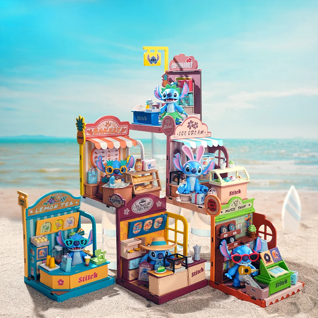 

YuanYe TrendToys Disney Hello Stitch Lilo & Stitch Official Blind Box - Fun Series Buildable Diorama Kit