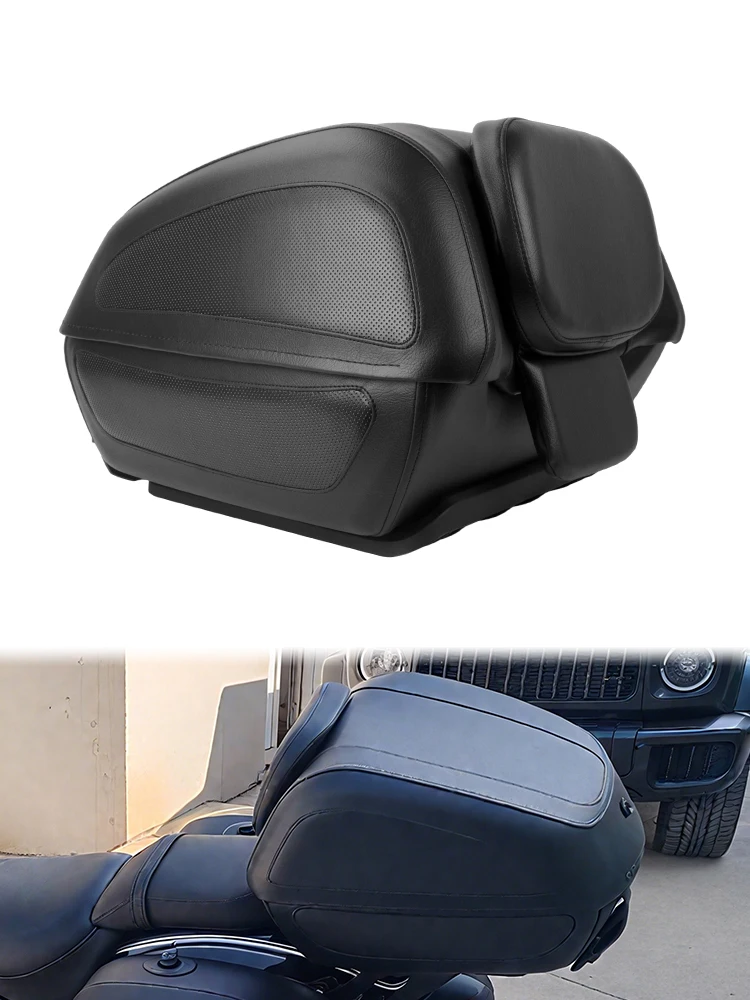 Uniwersalny kufer motocyklowy do przechowywania bagażu, tylny kufer podróżny do Harley Touring Softail Sportster, do Hondy, do Yamahy, do Suzuki — 2