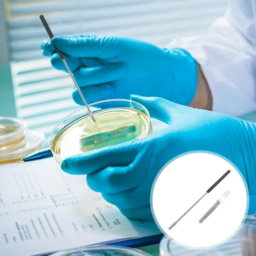 Varilla de inoculación, bucle de mango de inoculación de microbiología de cobre puro para pruebas microbiológicas, herramienta de Laboratorio de
