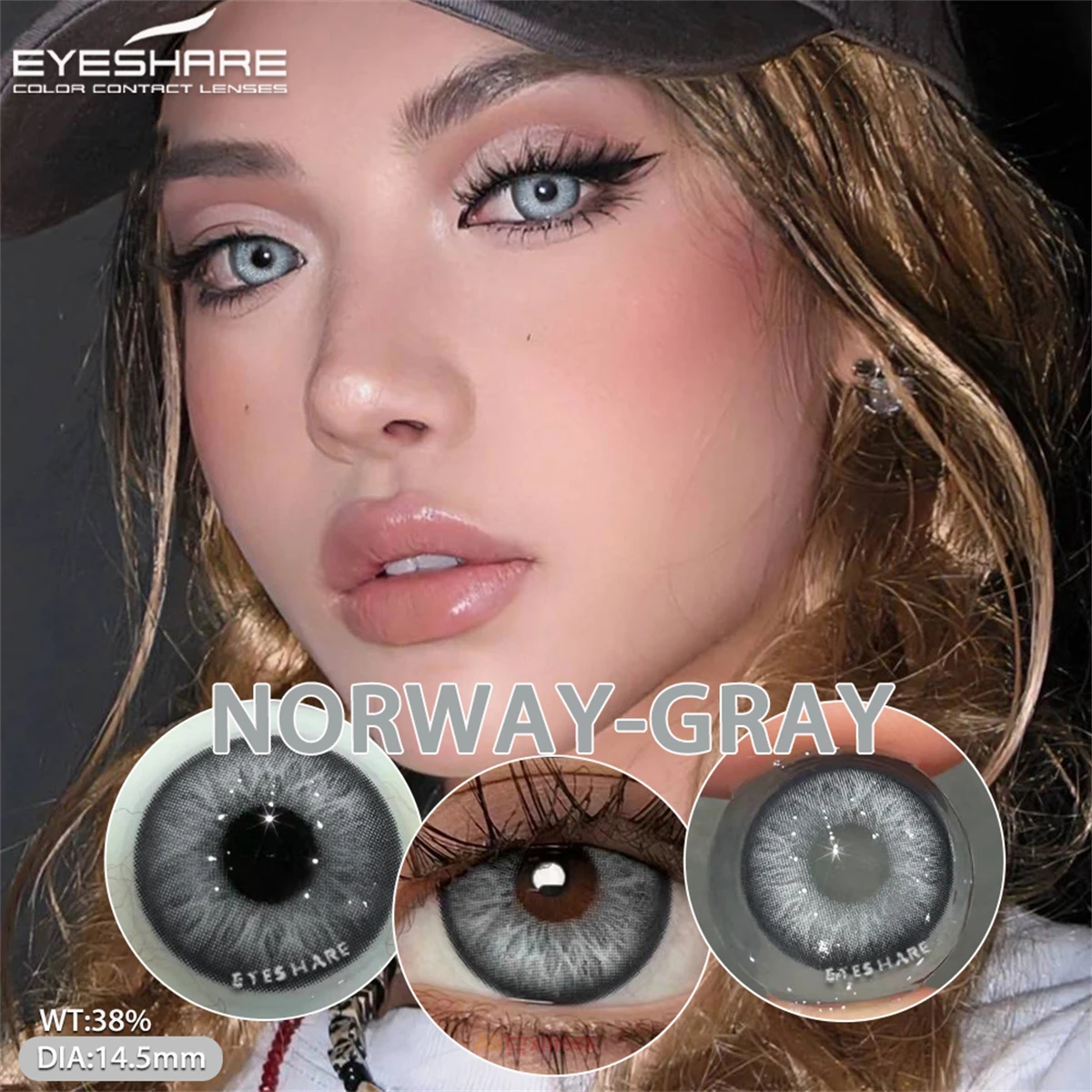 EYESHARE Colored Contact Lenses 2Pcs Colorful Contact Green Lenses Cosmetics Colored Lens Blue Eye Lenses Yearly Eye Contacts