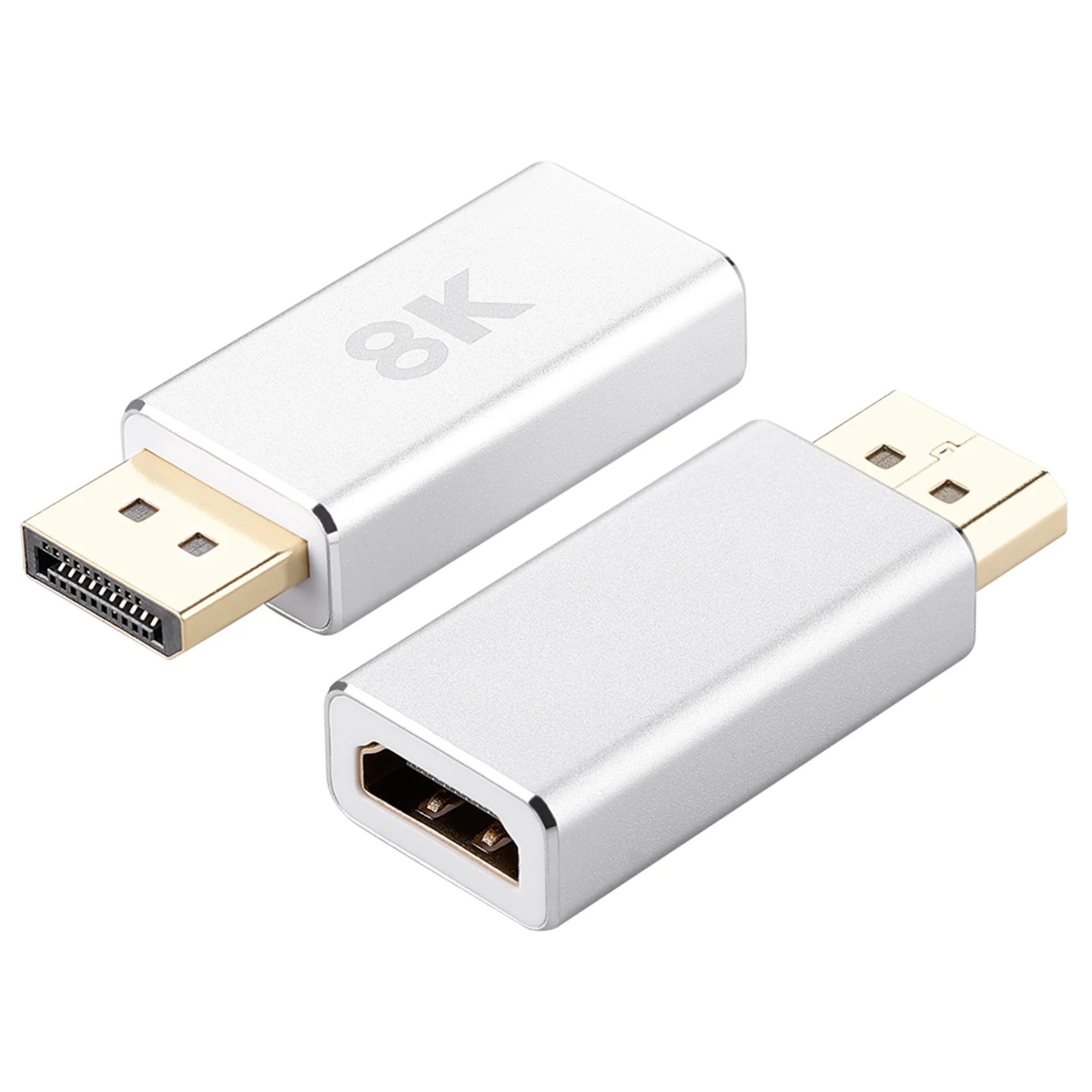 Active Standard DP1.4 to HDMI-Compatible 2.1 Adapter, Dp to HDMI-Compatible Cable Converter, Support 8K@60Hz