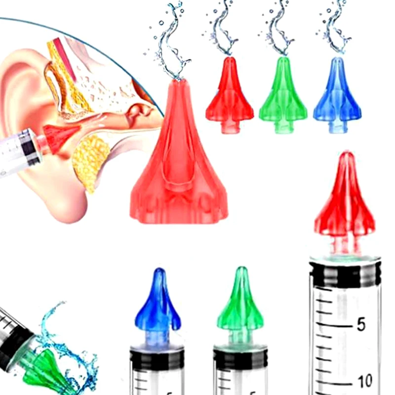 Ferramentas de limpeza de cera de ouvido, uso familiar, pontas de remoção de cera de ouvido, garrafa de irrigação, pulverizador, limpador de ouvido, adultos, crianças, cuidados de saúde