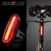 BUCKLOS COB Bike Taillight Bicycle Rear Light with 6 Modes LED USB Rechargeable Mtb Warning Tail Lamp Cycling Accessories