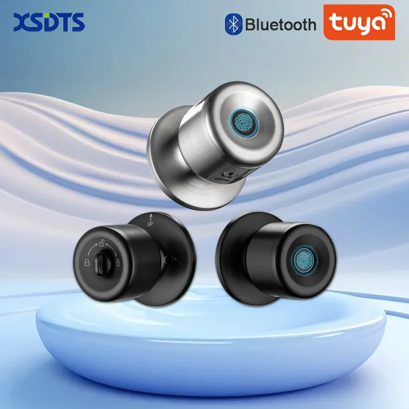

XSDTS Tuya App Fingerprint Smart Lock with Bluetooth Digital Door Lock Keyless Entry Home House Apartment