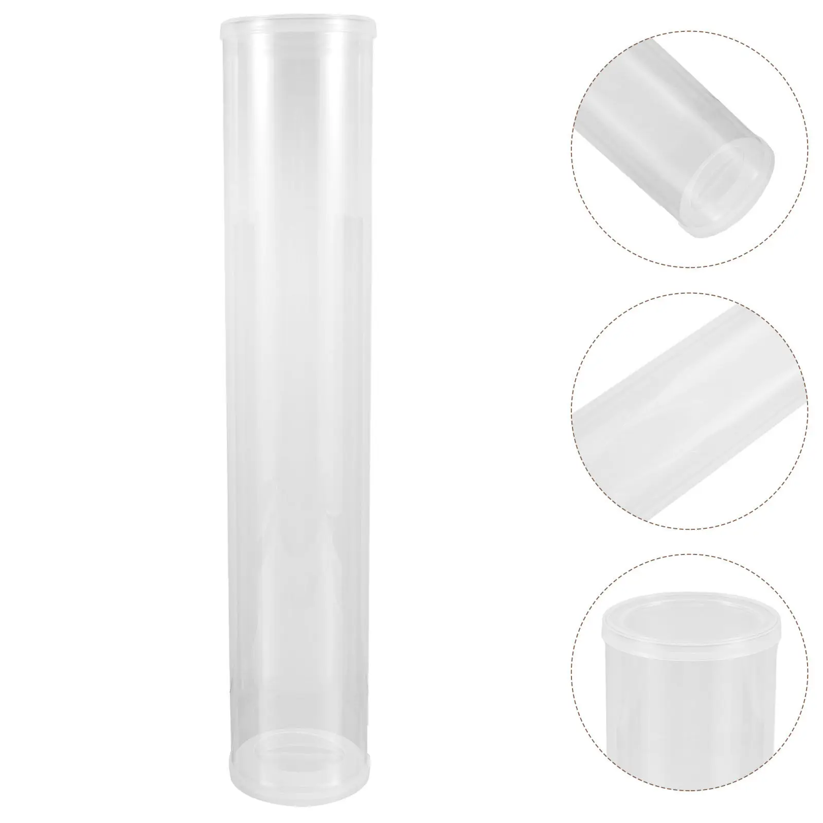 

Badminton Ball Storage Organizer Transparent Tube Lightweight Shuttlecocks Holder Case for Indoor Outdoor Training Equipment