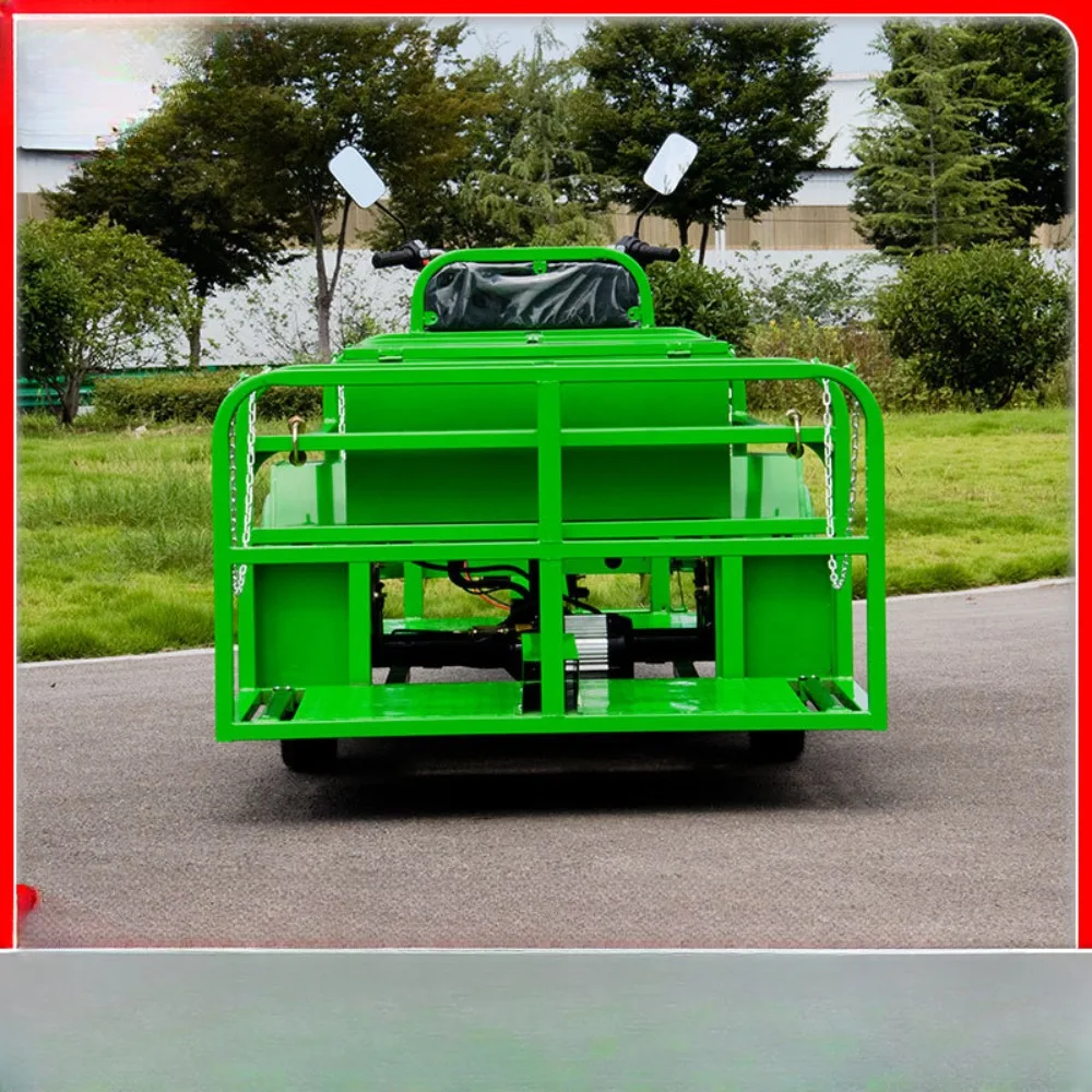 

Four bucket split belt pulley sanitation vehicle, electric tricycle garbage transport vehicle, community property cleaning