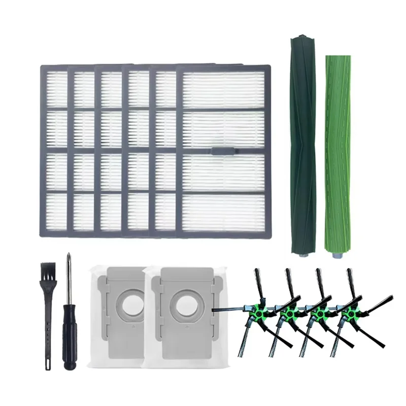 ABBK-piezas de repuesto, cepillo lateral, filtro Hepa, bolsa de polvo para Irobot Roomba S9 S9 + S9 Plus 9150 9550, accesorios para el hogar