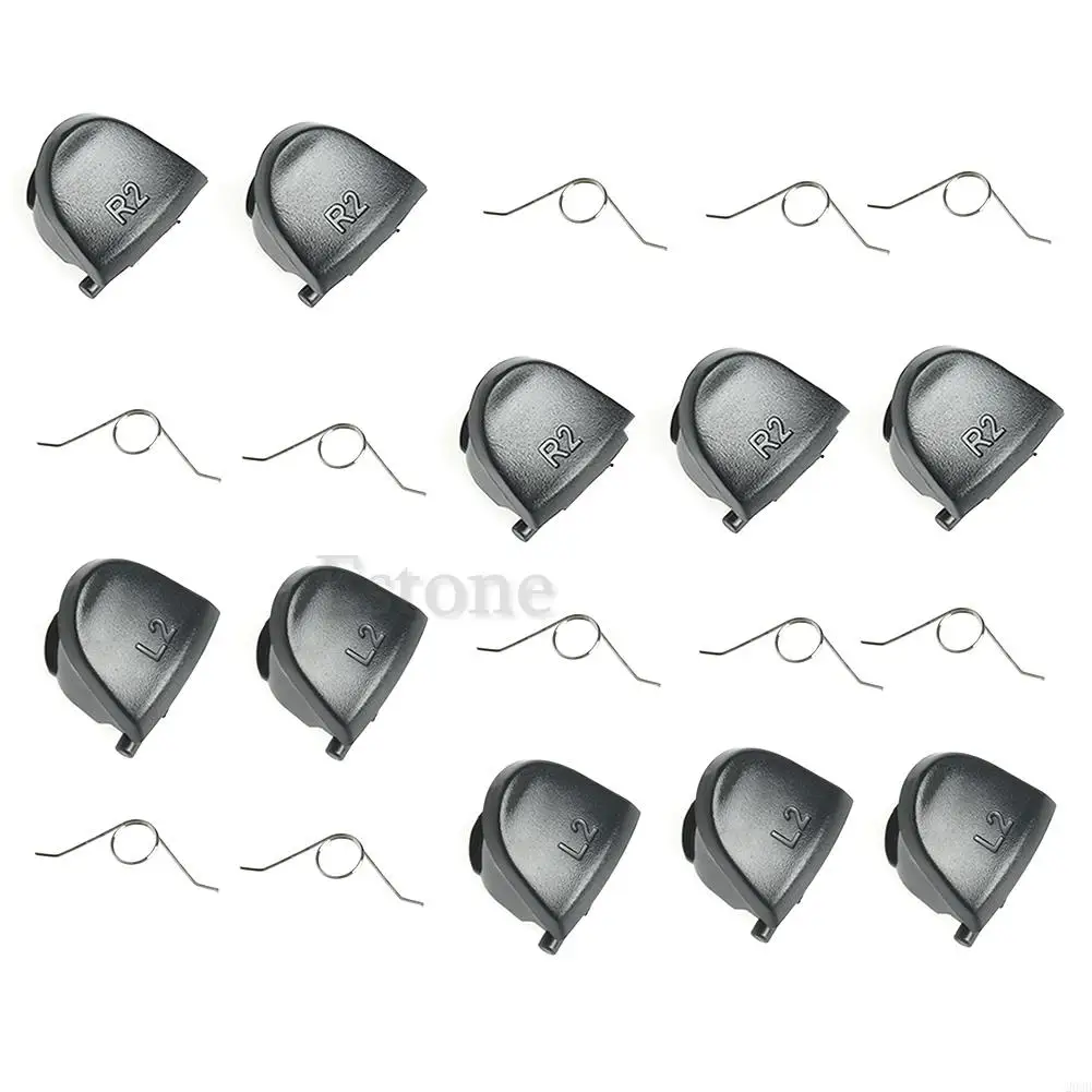 203B 5 Pairs L2 Trigger Buttons Gamepad Button Replacement Repair Parts for Controller with 10x Springs