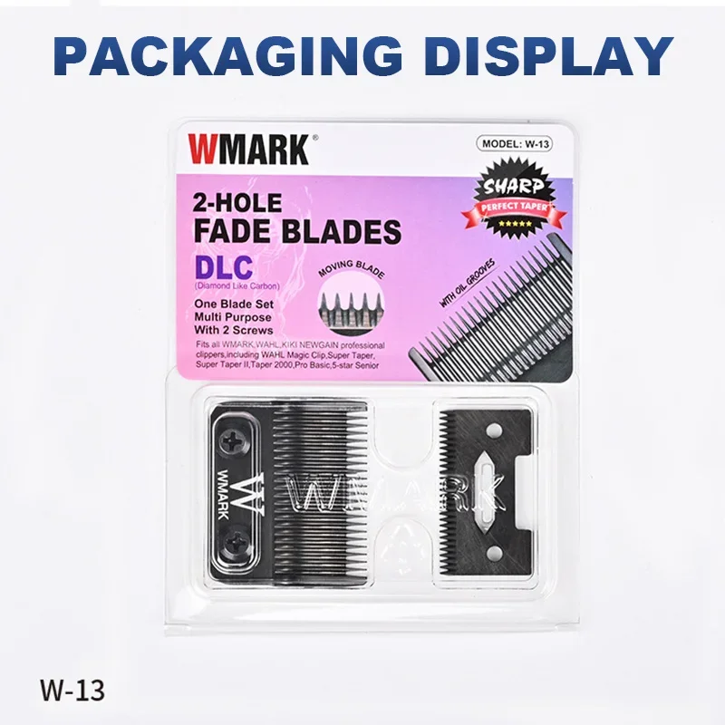 WMARK Hair Clipper DLC Blade 440C Stainless Steel Powder Metallurgy Ceramic Moving Blade W-13 Haircut Machine Accessories