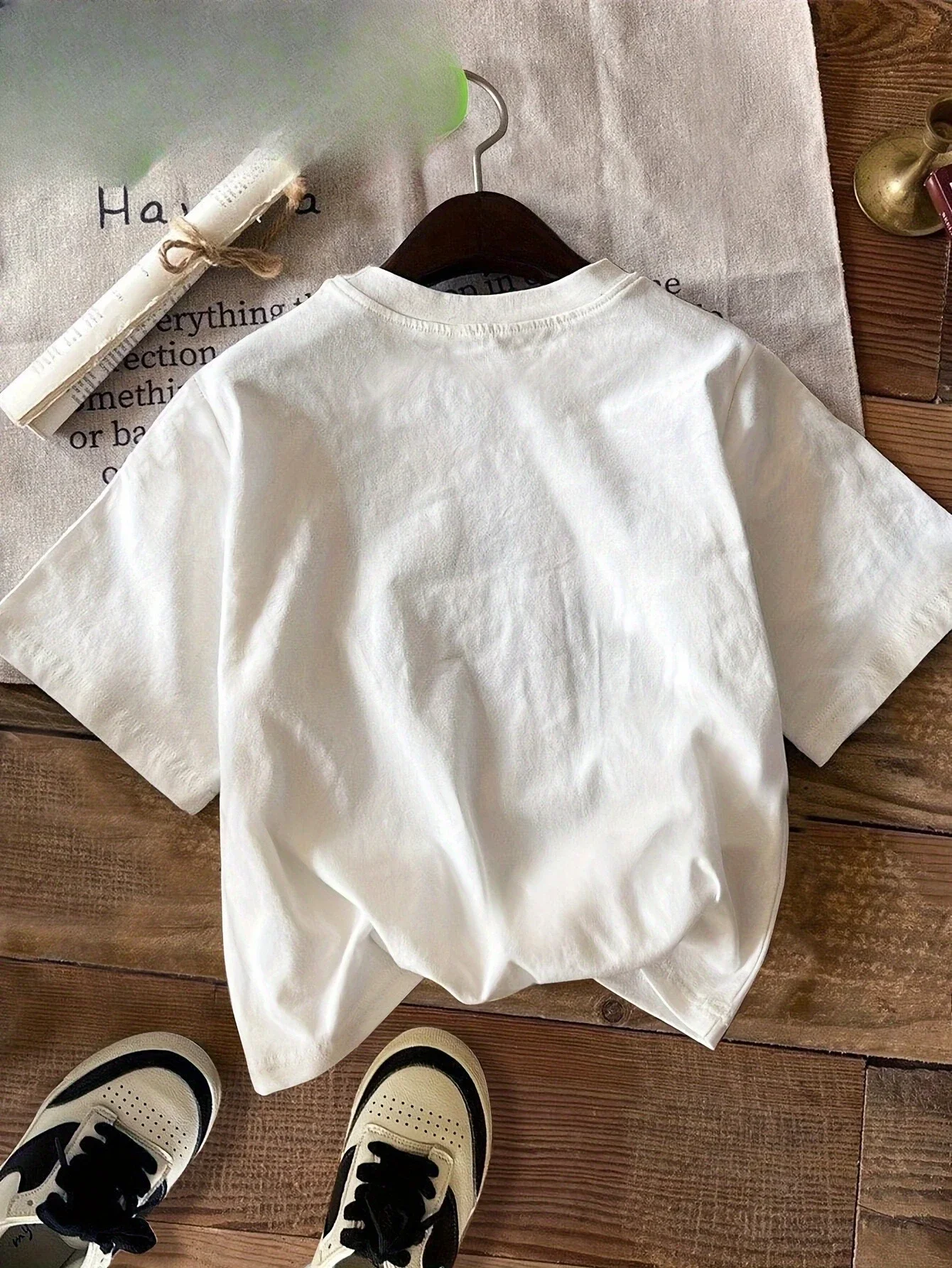Kurzarm-T-Shirt mit Rundhalsausschnitt, Monstera-Philodendron-Tropenblatt-Print, Damen-Shirt, lässiges Mode-Grafik-T-Shirt, Damen-T-Shirts – Detail 7