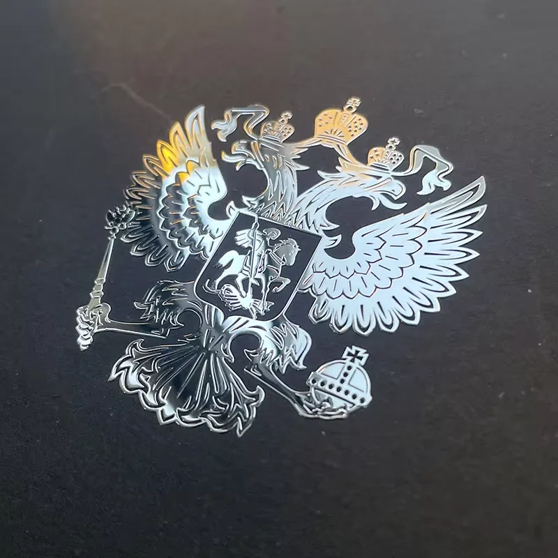 Russian personality double headed eagle logo Tree of life wealth tree metal sticker