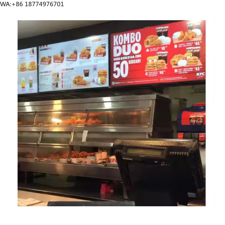 

43 Inch 4k Indoor Menu Boards for Coffee Fast Food Shop Hd Screen Lcd Digital Signage and Display Digital Menu Board
