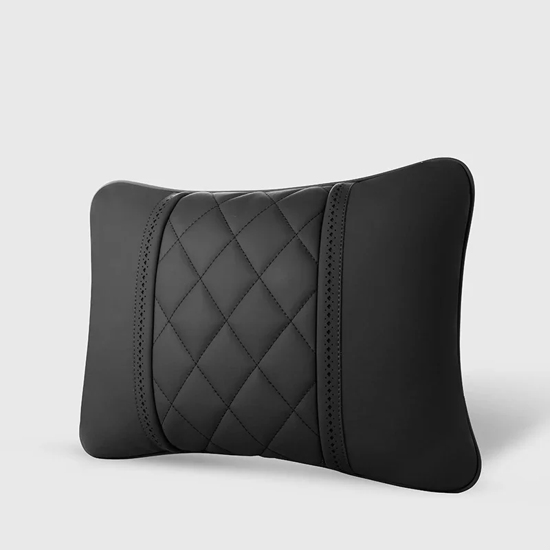 NAPPA Leather Car Neck Pillow For Mercedes Benz Maybach S-Class Headrest Car Travel Rea Seat Support Cushion Interior Accessorie - Image 6