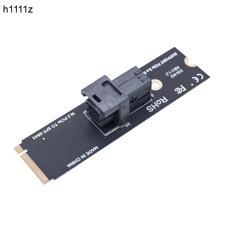 

NVME to SFF-8643 Converter M.2 PCIE X4 to U.2 Adapter Expansion Card M Key to Mini SAS SFF-8643 Riser for Intel 750 2.5" U.2 SSD