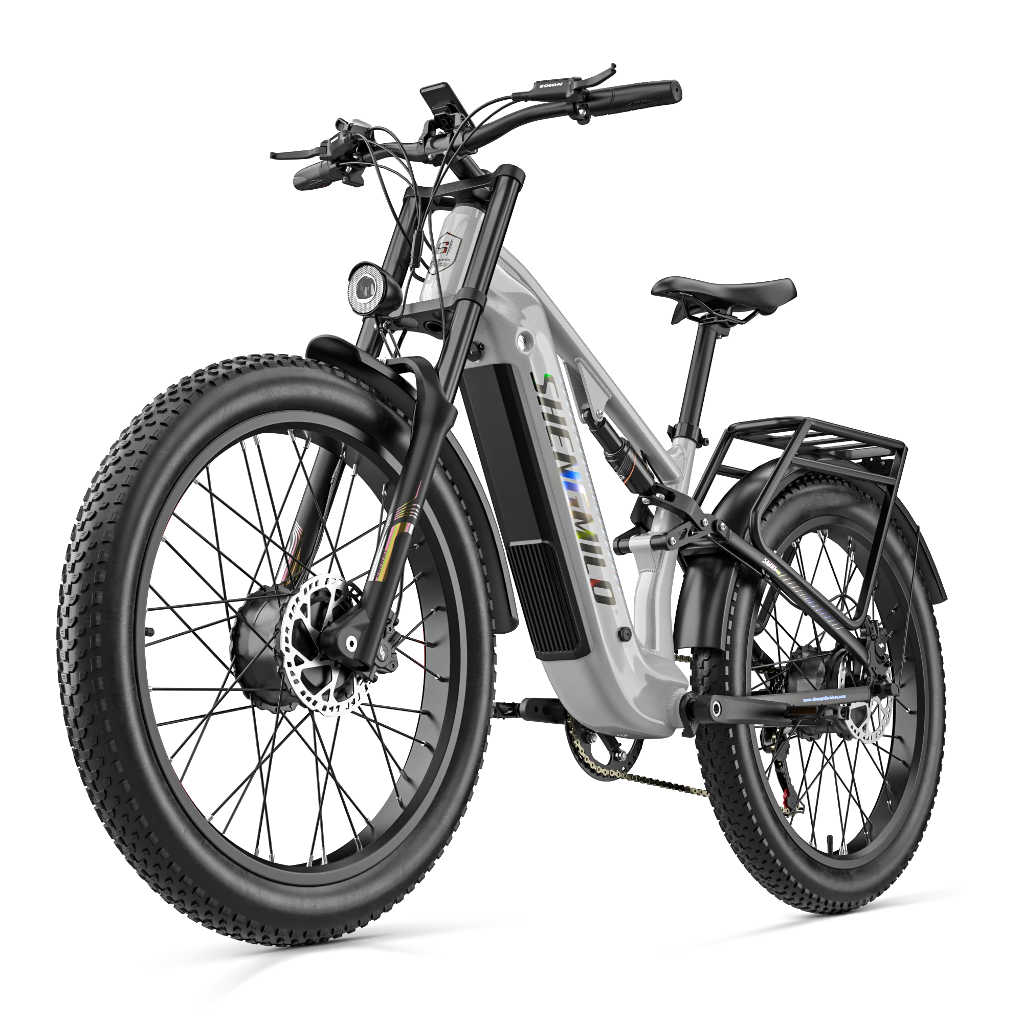 Shengmilo S600 Pro Volwassen E-bike 48V25AH Batterij Vetband Elektrische fiets 26 Inch E-Mountainbike All-Terrain Elektrische fiets, e-bikes