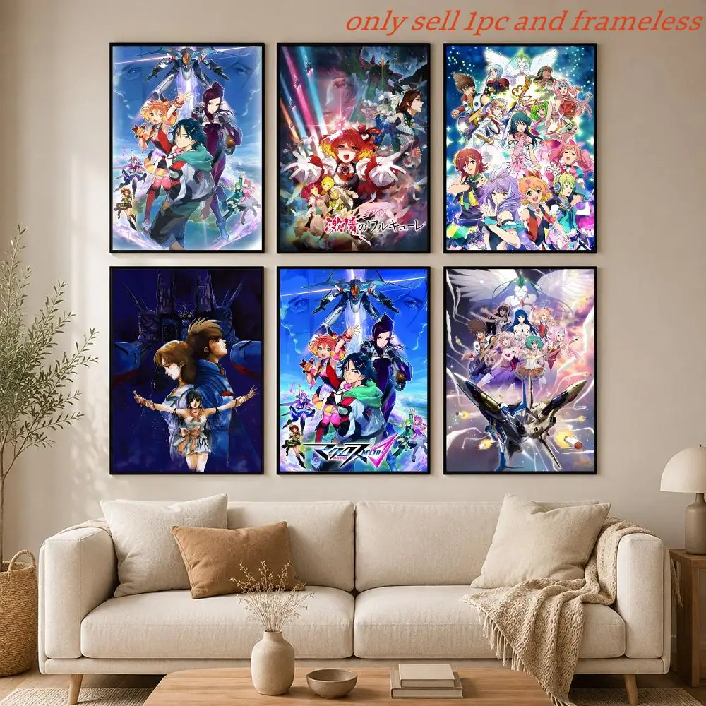 Anime M-Macross Delta Poster Mural HD Wall Decals For Bedroom Living Room Home Self-Adhesive Decor Gift