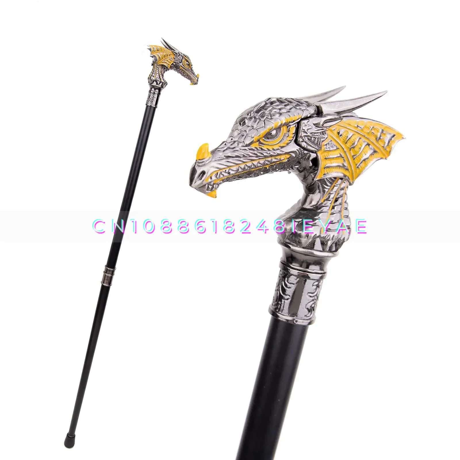 New Metal Luxury Civilized Stick British Gentleman Cane Stage Performance Props Singing Competition Handheld Crutches