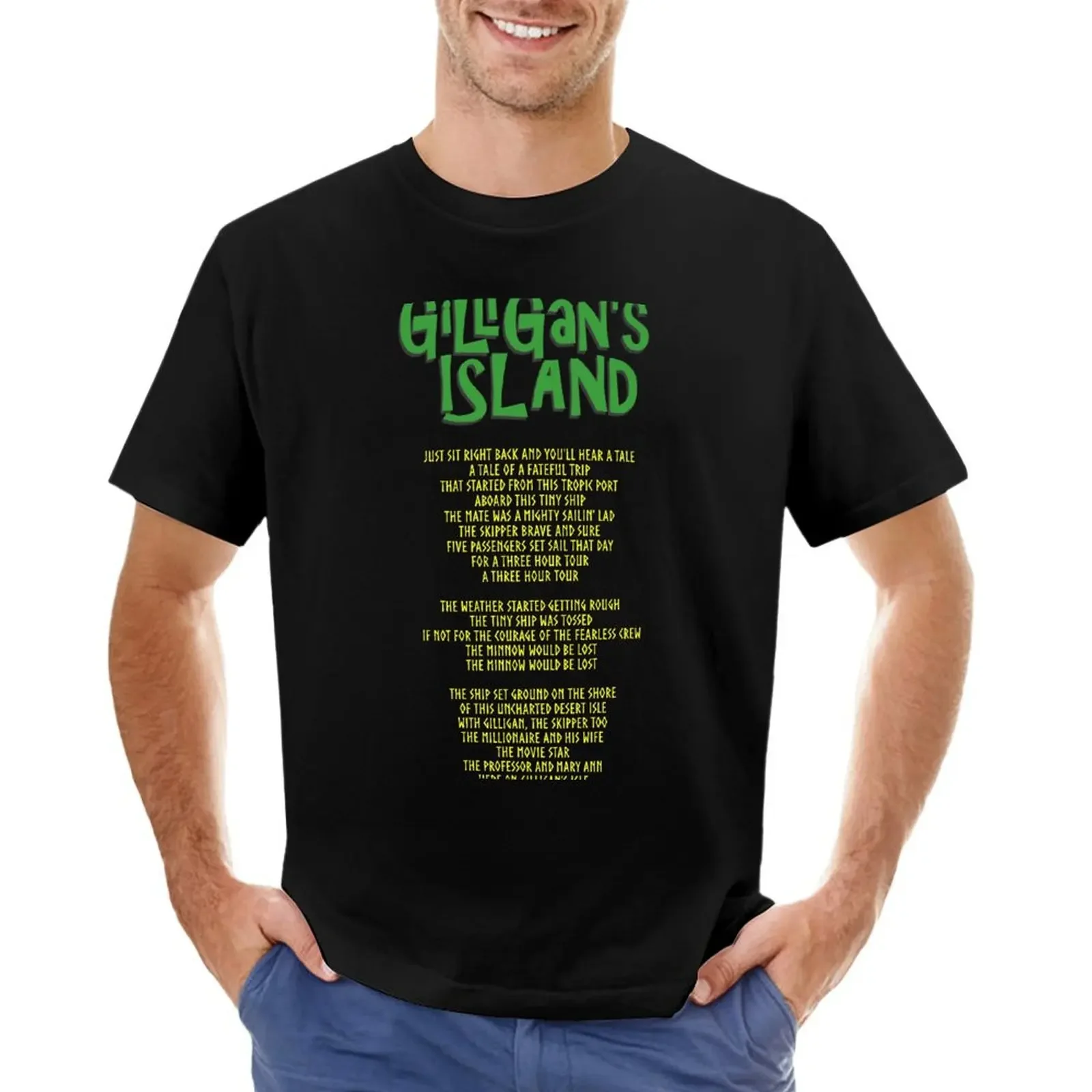 

Gilligan's Island Lyrics T-shirt sublime plus sizes mens workout shirts