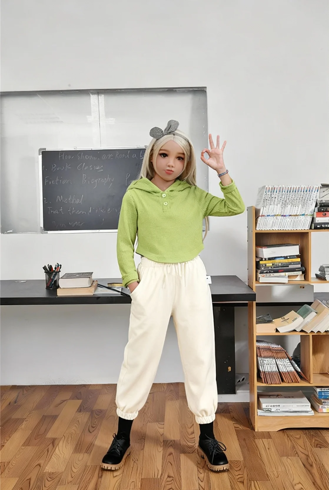110cm等身大TPEアニメドール、可動関節と柔らかい肌、取り外し可能な頭部、ポーズが取れるコレクタブルフィギュア、迅速な国内配送