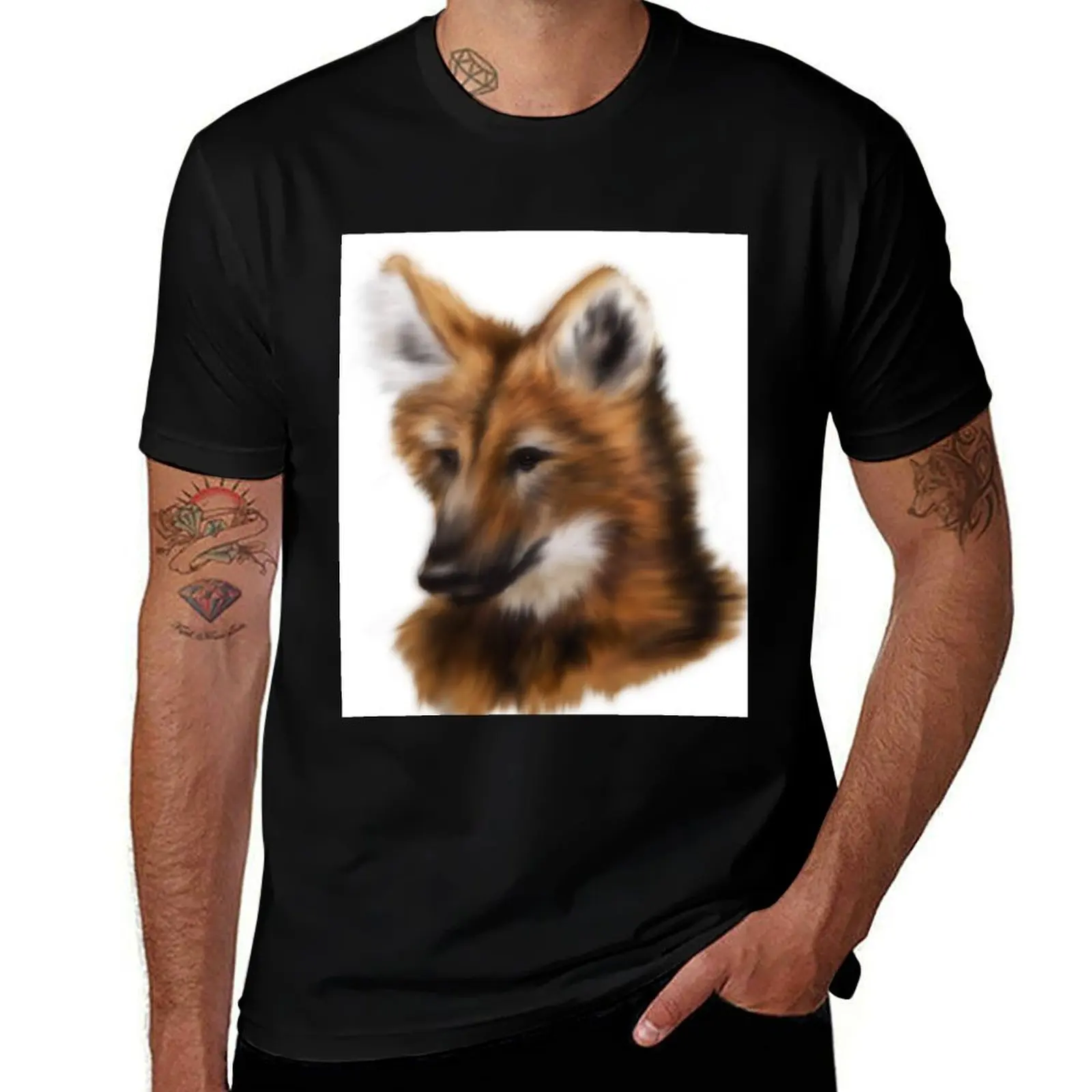 Maned Wolf T-Shirt funny t shirts cotton T-Shirt