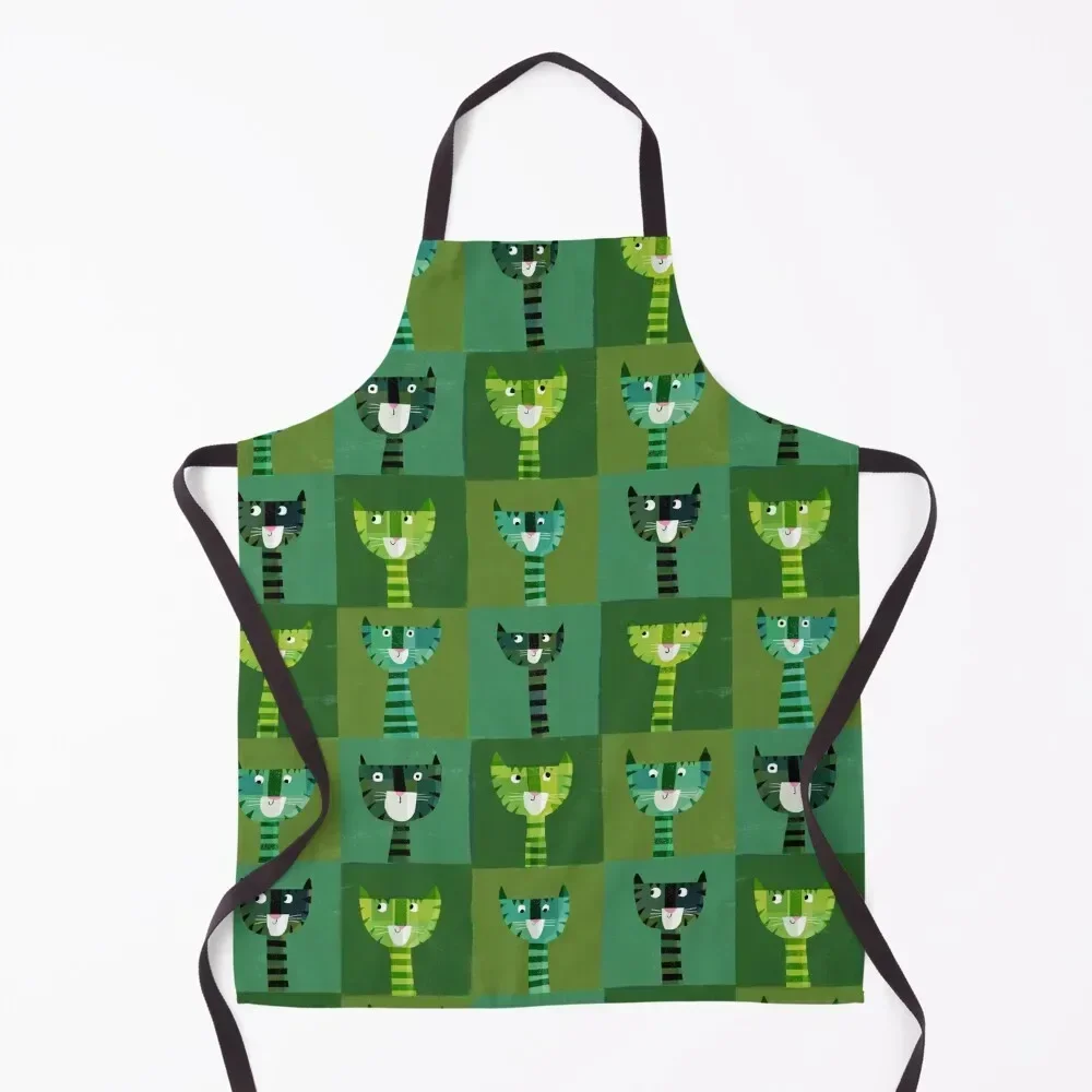 

Фартук Green Cats, женский кухонный профессиональный кухонный водонепроницаемый кухонный фартук для женщин, водонепроницаемый фартук