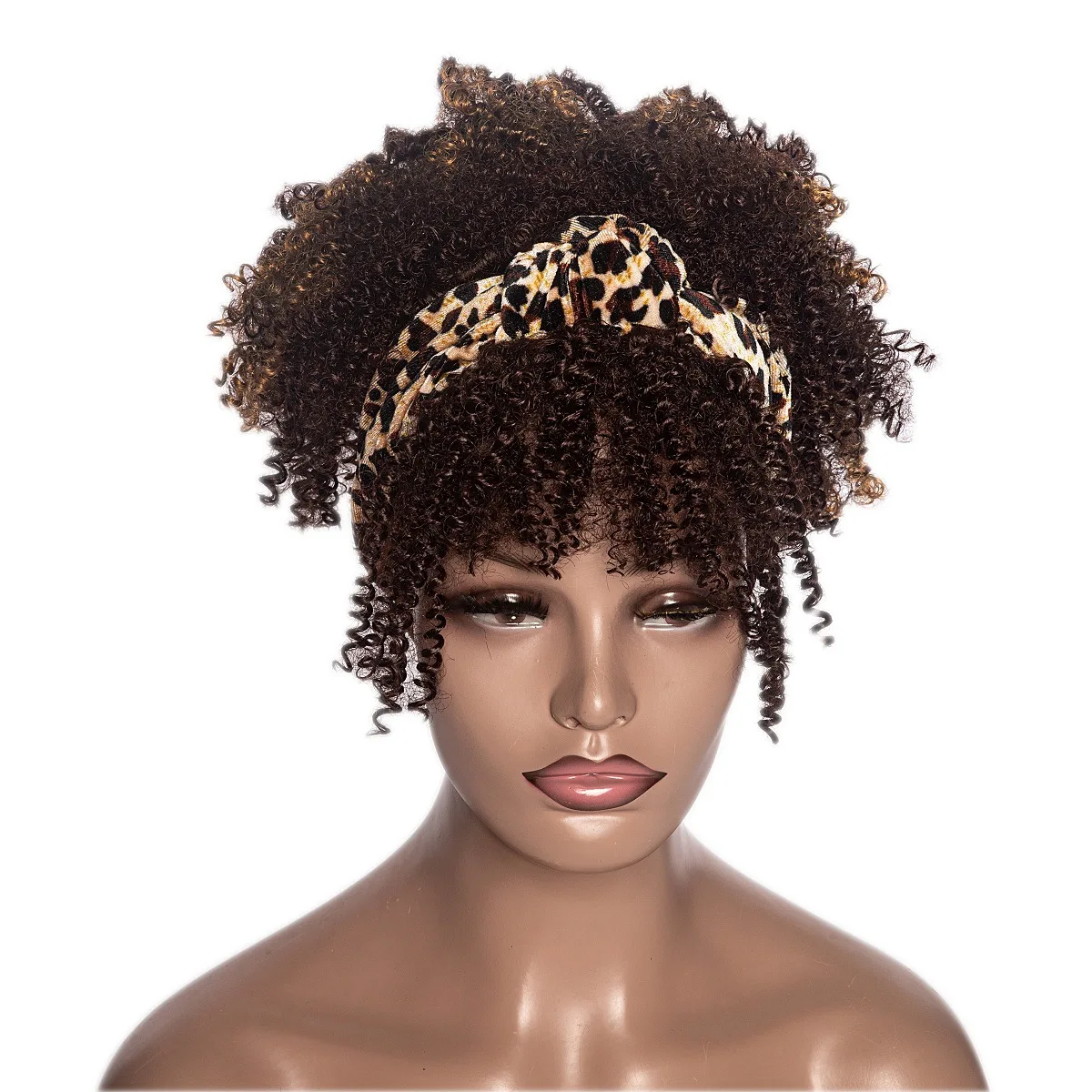 Afor Kinky Curly Wigs for Black Women Headband Wigs Women High Quality Daily Party Cosplay Wig Cheap Wigs on Clearance Sale