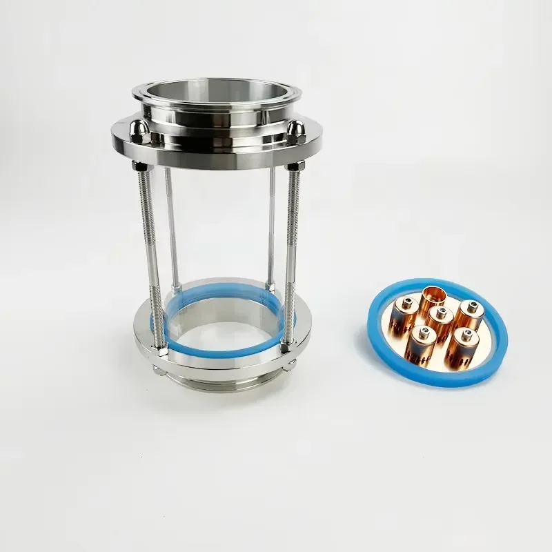 4 Inch Diopter With Grooved Seal For Bubble Plate Sets Sight Tower For Distillation Flow Sight Glass Diopter
