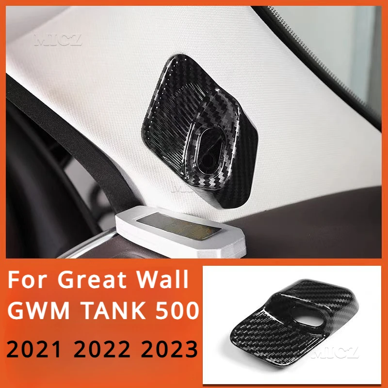 For Great Wall GWM TANK 500 Carbon Chrome ABS Car Door Side Pillar A Camera Headwear Cover Protector Trim Styling 2021 2022 2023