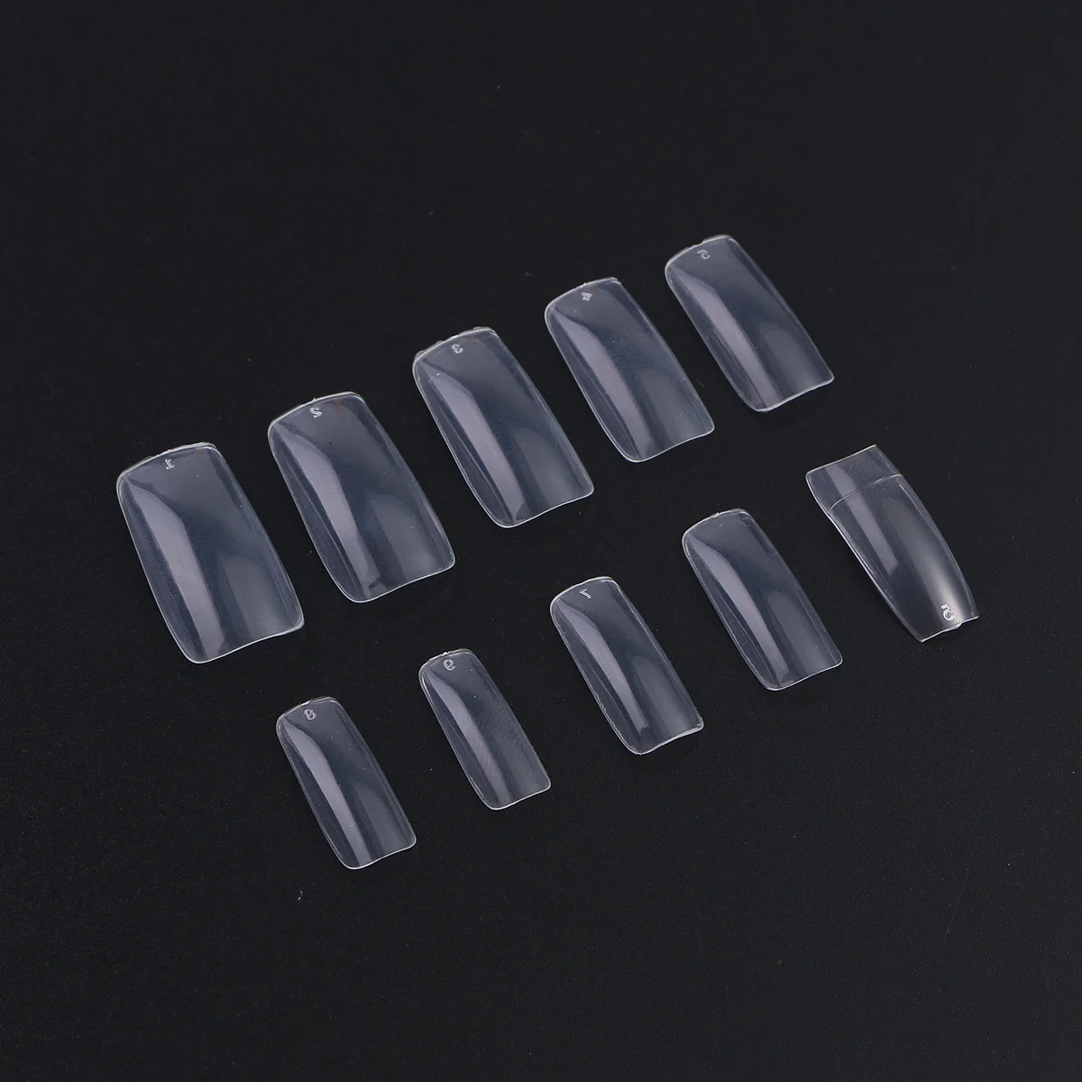 500 stuks transparante volledige dekking nepnagels Franse stijl kunstmatige tips voor professionele doe-het-zelf nail art thuis salongebruik helder