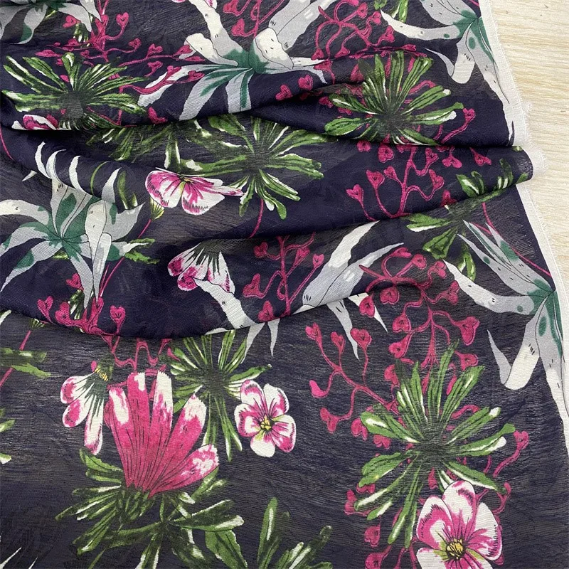 

Silk and Linen Jacquard Flower Radish Heavy 114 Width Fabric