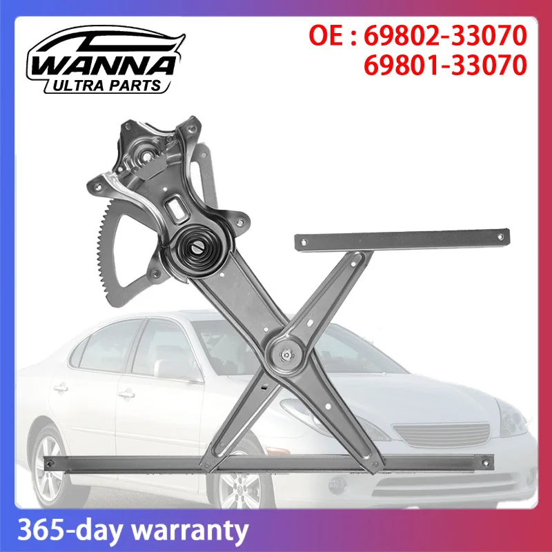 

OE Quality 6980233070 6980133070 Front Left Right Window Regulator for Lexus ES300 ES330 2001 2002 2003 2004 2005 2006