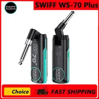 Sistema inalámbrico de guitarra SWIFF WS70 Plus, receptor transmisor inalámbrico de guitarra, sistema inalámbrico de guitarra recargable
