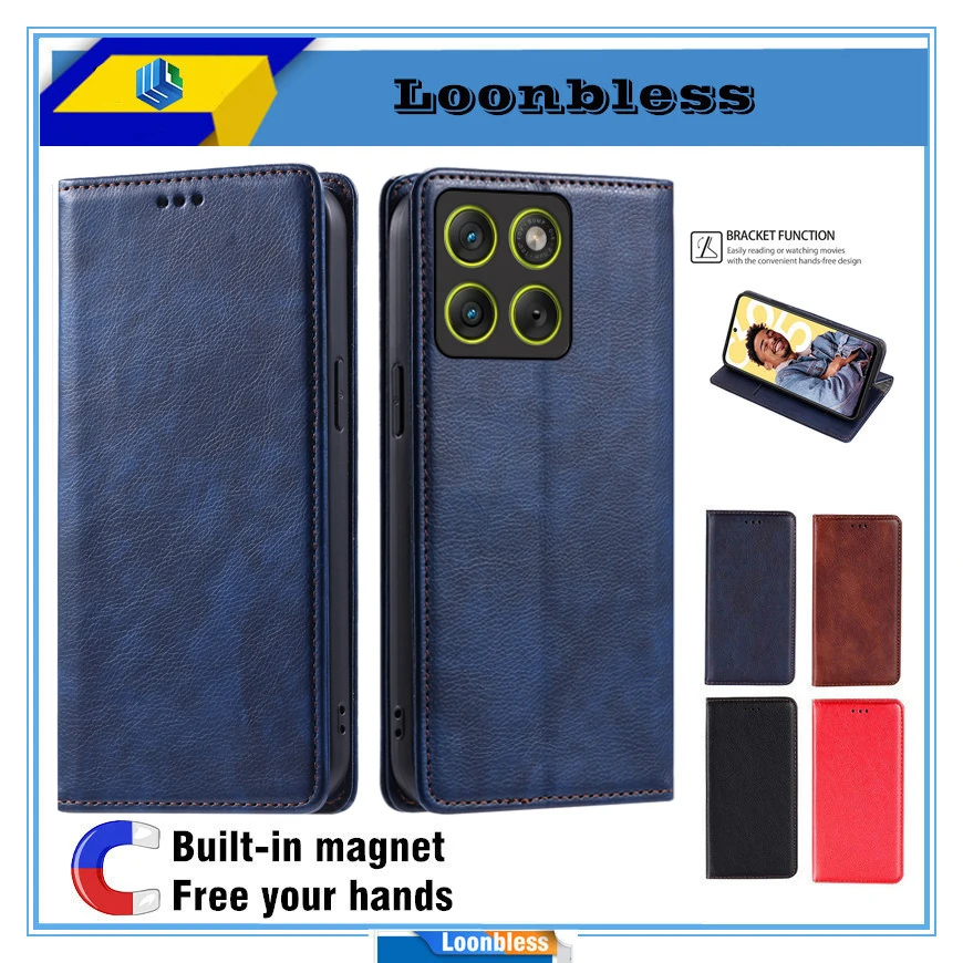 Funda de cuero tipo flip para Motorola Moto G77, funda para Motorola G77, etui para Motorola 5G, funda tipo cartera para teléfono Moto G77.