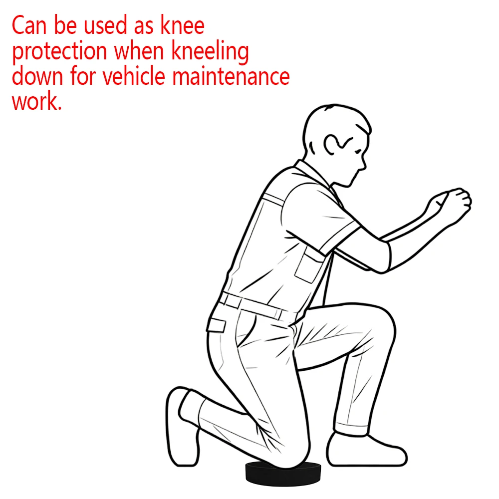 All‑Purpose Helmet Ring Stand Pad, Motorcycle Fans Mechanics, Garage Storage Maintenance Anti‑Moisture Knee Protection Mat 3