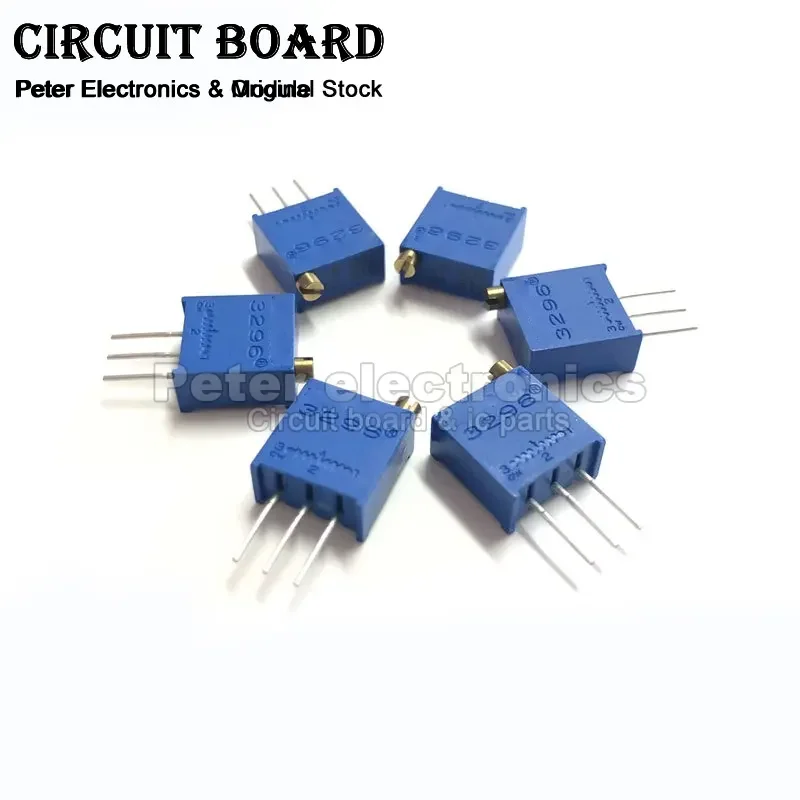 13Pcs = 13Kind X 1pcs 3296W Multiturn Trimmer Potentiometer Resistor Kit High Precision 3296 Variable 1K 2K 5K 10K 20K  icpart