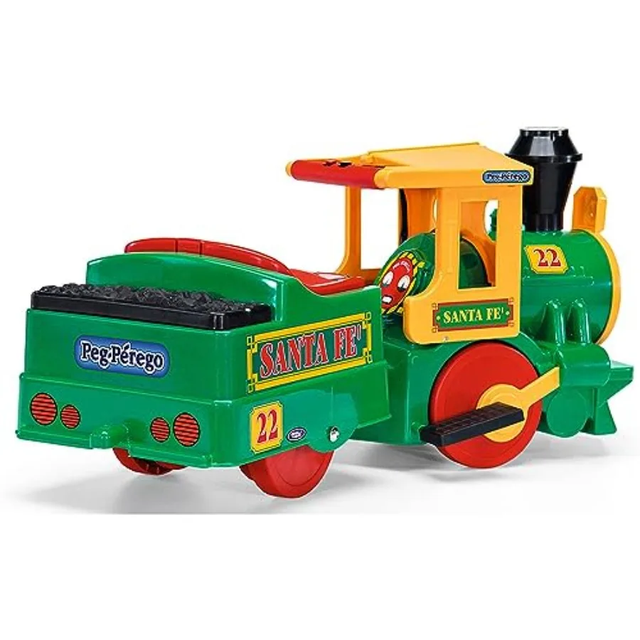 

Train Ride On Toy for Toddlers 18 to 36 Months with Wooden Finish and Red Color Interactive Features and Safe Design