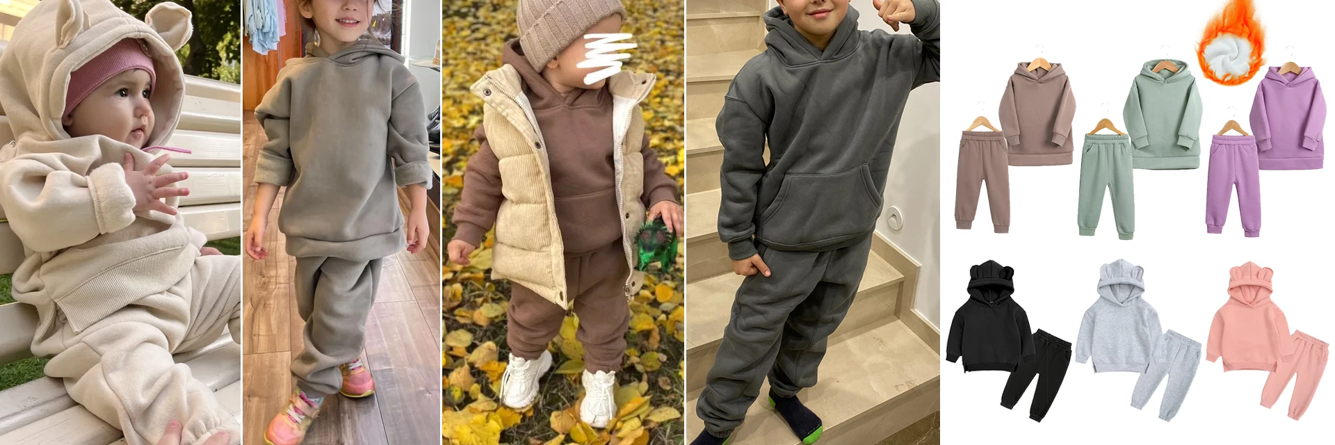 2024 frühling Kinder Mädchen Samt Anzug Langarm Hosen Feste Kleidung Für Infant Kleinkind Junge Pullover Sweatshirt Set Teenager Outfits – Detail 1