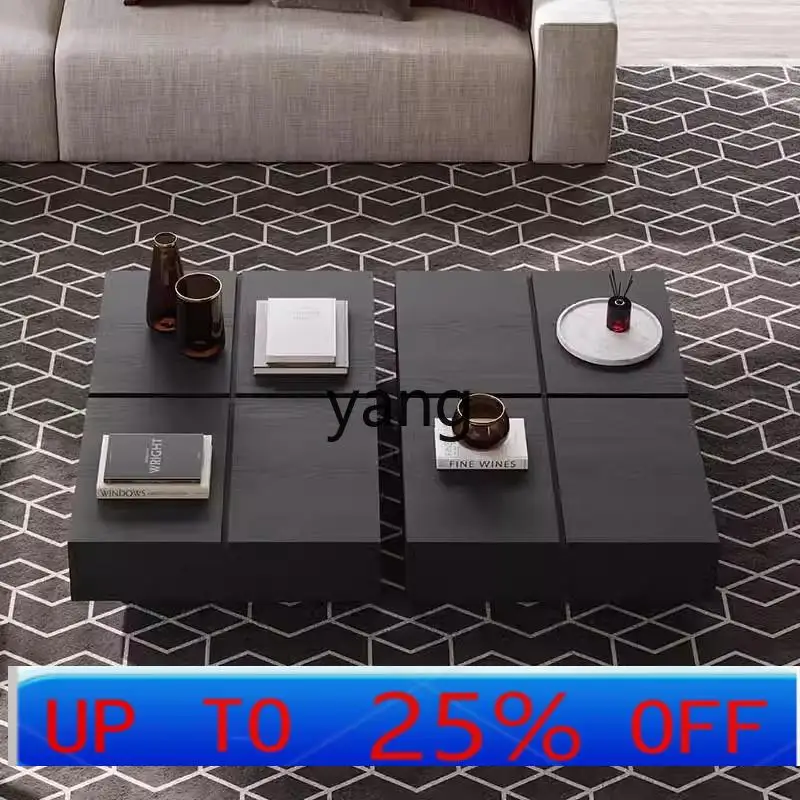 

CX Vintage Solid Wood Coffee Table for Living Room Home Modern Italian Minimalist Model Room Tea Table