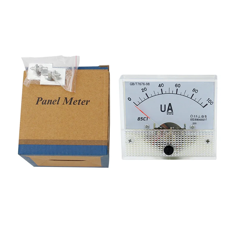 85C1-uA Ammeter DC Milliammeter Microammeter 50uA 100uA 200uA 300uA 500uA Ampere Meter