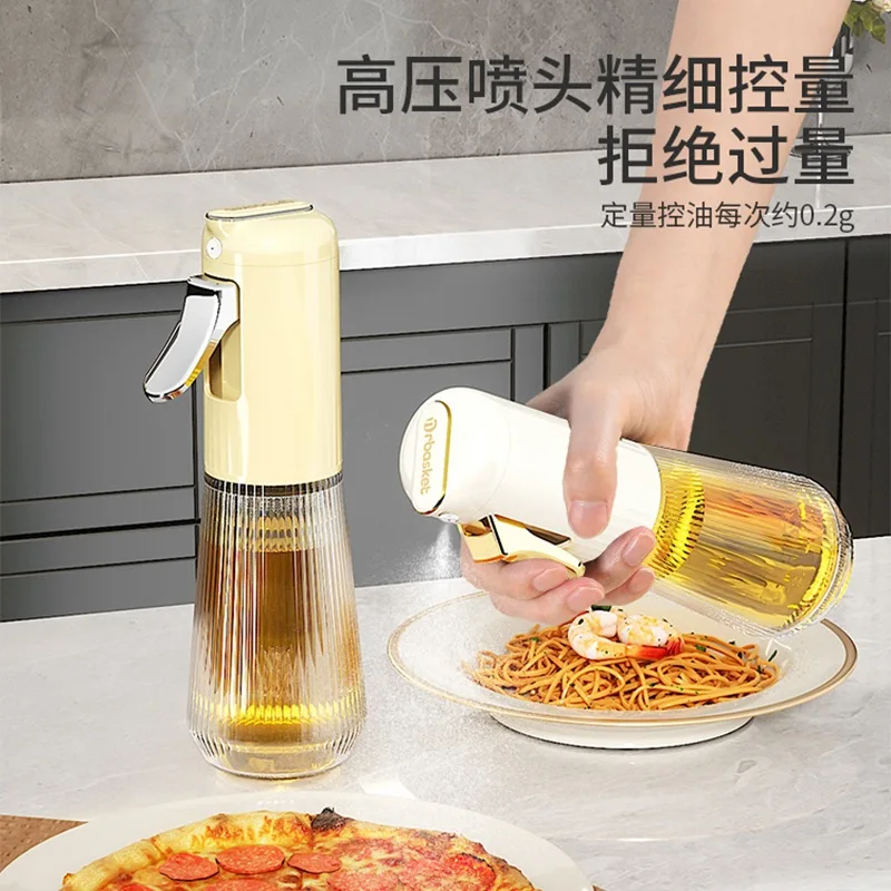 Glass spray can, household kitchen food grade, air frying pan, press type oil spray can, spray atomizing bottle