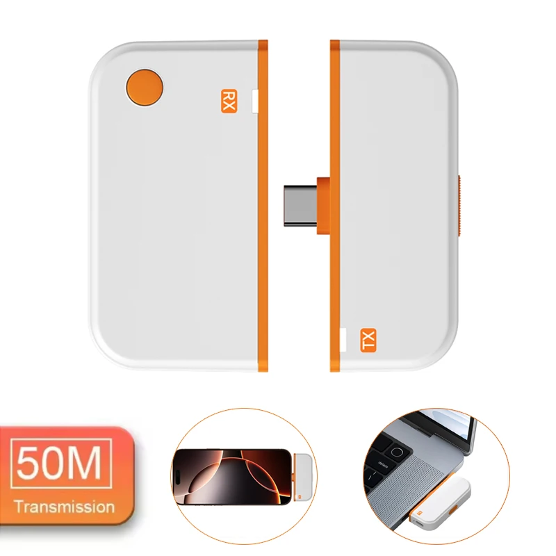 

50 м 1080P Tpye C беспроводной HDMI-совместимый видеопередатчик Wi-Fi дисплей и удлинитель приемника TV Stick адаптер для ПК ТВ