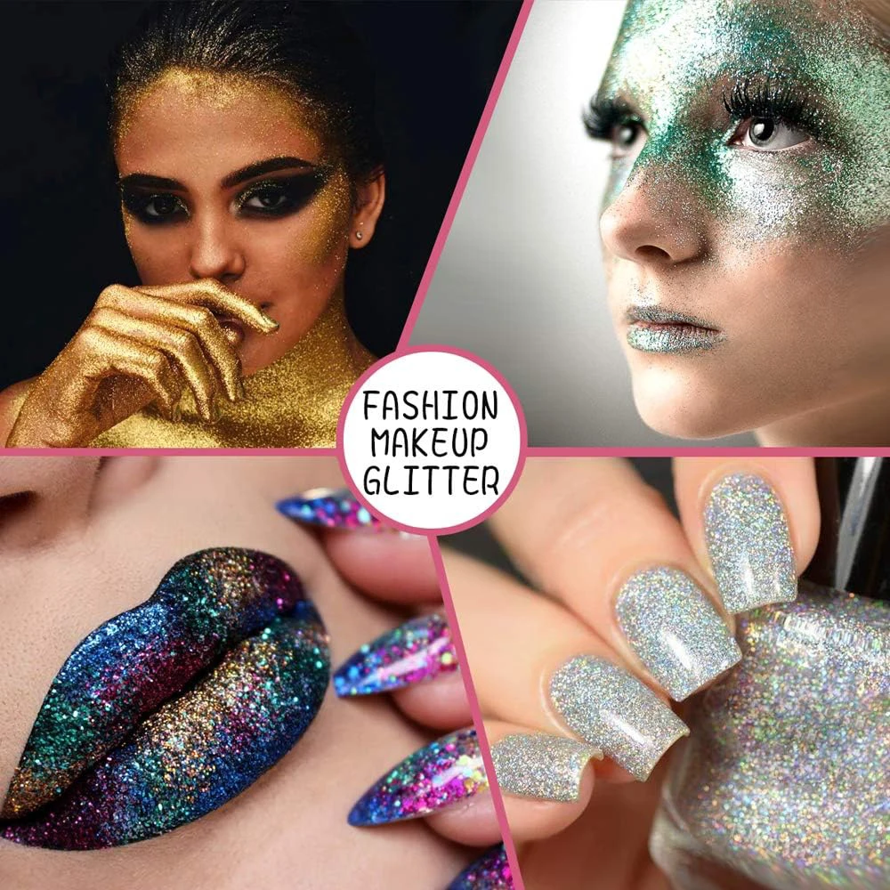 32 pçs/set prego glitter mix cores flocos da arte do prego y2k pó fino poeira uv gel polonês acrílico dicas de manicure diy ferramentas decoração *