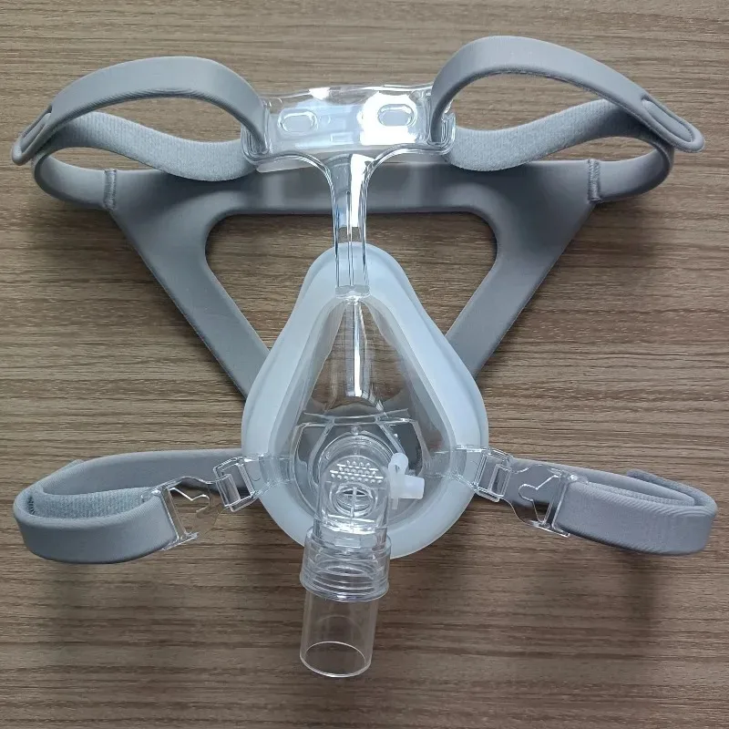 

Аксессуары для домашнего вентилятора: универсальная маска для лица с повязкой на голову для предотвращения храпа и апноэ, маска для дыхания через нос и рот