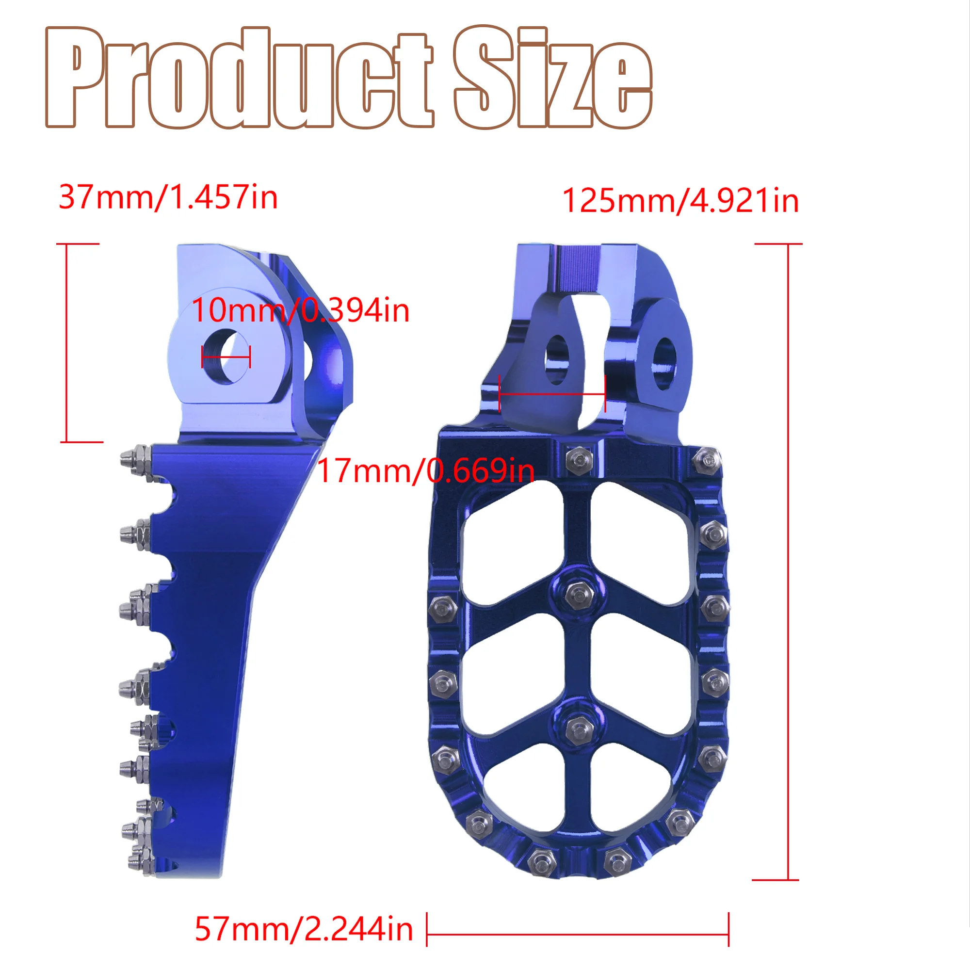 Motorcycle CNC Aluminum Footpegs Rests Foot Pegs For KTM EXC SX SXF EXCF XCF XCW 65 85 125 150 250 300 350 400 450 530 Dirt Bike